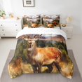 thumbnail image 2 of YST Deer Moose Hunting Theme Bedding Set, King Size 7 Count, 2 of 4