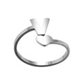 thumbnail image 1 of Bagues à Ouverture de Lettres Anglaises en Acier Inoxydable pour Filles Amour Bijoux Rétro, 1 of 9