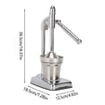thumbnail image 2 of Stainless Steel Manual Citrus Juicer, Efficient Fruit Press for Lemon Orange Lime, Easy Squeeze Handheld Juice Extractor with Pulp Filter, Portable Kitchen Gadget for Home Bar Restaurant Use, 2 of 3
