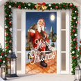 thumbnail image 2 of Huanglei Christmas Door Decoration Door Cover Hanging Cloth Holiday Party Layout Scene Background Cloth, 2 of 4