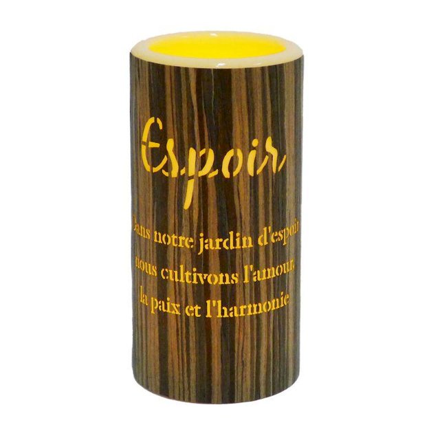 6" Led Candle Avec Dire 'Espoir' Led Candle