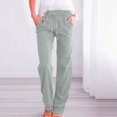 thumbnail image 2 of Generic Women's Plus Size High Waist Wide Leg Palazzo Lounge Pants with Pockets, Coffee, 2 of 6