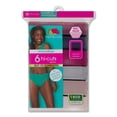 thumbnail image 2 of Fruit Of The Loom Womens Microfiber Hi-Cut Panties 6 Pack, 8, Assorted, 2 of 9