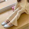 thumbnail image 2 of GDREDA Micro Flare Pants Girl's Stretch Outer Layer Leggings Girls Spring Pants, 2 of 8
