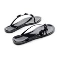 thumbnail image 4 of LSLJS Women's Summer Jeweled Rhinestone T-Strap Flat Sandals Beach Flip Flop Shoes, 4 of 8