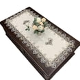 thumbnail image 4 of European style rectangular lace table For RUNNER dustproof cover with decorative lace hollow carvings for use on coffee tables desks and sideboards (50 * 100CM), 4 of 6