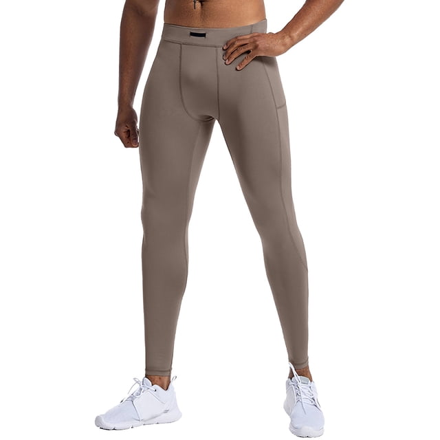 Pantalon de Gym pour Hommes pour l'Entraînement et la Course – Pantalon de Compression Léger Ajusté pour le Basketball, la Mise en Forme et la Couche de Base