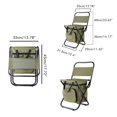 thumbnail image 3 of Backpack Seat,Outdoor Folding Chairs Portable Folding Chairs Camping Stool Exquisite Design, 3 of 8