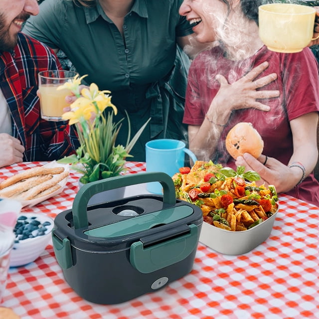Portable Lunch Warmer for Outdoor Travel – Insulated Heating Container with Adjustable Temperature Control and Rechargeable Battery for Camping Hiking and Trips