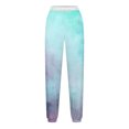 thumbnail image 5 of Pants for Women, Women Fashion Color Blocked Printed Drawstring Pants, 5 of 5