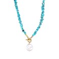 thumbnail image 1 of Wweixi Versatile Style Irregular Stone Necklace For Women Every Occasion Statement Piece Unique Turquoise, 1 of 6