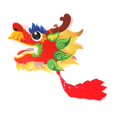 thumbnail image 4 of Handmade Paper Dragon DIY Material s Props Children's Toys Ornament Practical red 45x36cm, 4 of 7