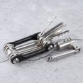 thumbnail image 4 of Stainless Steel T25 Portable Tool, T25 Portable Tool, T25 Star Wrench Practical Cross-Screw 11-in-1 For Bicycle Maintenance Various Parts Removal Tools, 4 of 8