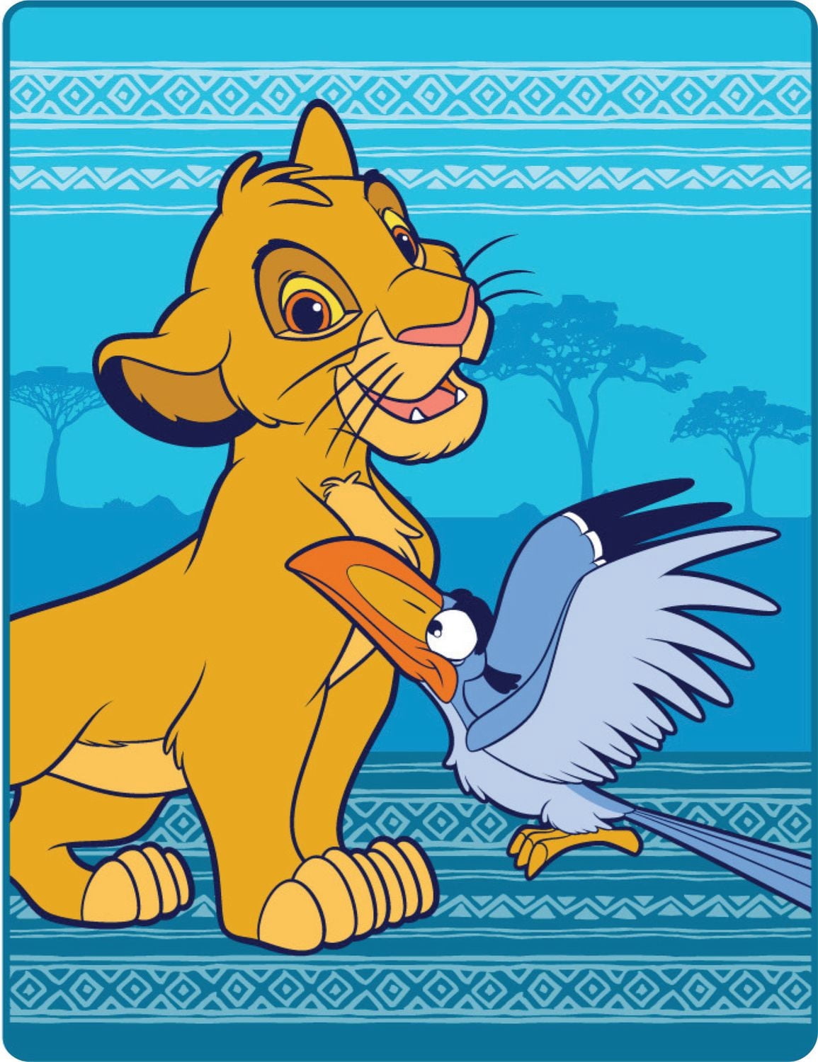 Le Roi Lion Jeté en Molleton