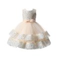 thumbnail image 2 of TopLLC Robes de Filles Robe de Soirée Robe de Princesse Robe à Sequins Robe de Mariage Perle Robe de Fille, 2 of 4