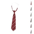 thumbnail image 3 of Boys Girls Solid Color Tie Pre-Tied Adjustable Kids Necktie For Wedding School Graduation Brown D, 3 of 3
