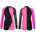 thumbnail image 1 of TSSOE Shiny Rhinestones Gymnastics Leotards for Girls Long Sleeve Dance Jumpsuit Athletic Ballet Unitards Rose 10, 1 of 4