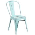 thumbnail image 1 of Bowery Hill Metal Dining Chair in Distressed Dream Blue, 1 of 7