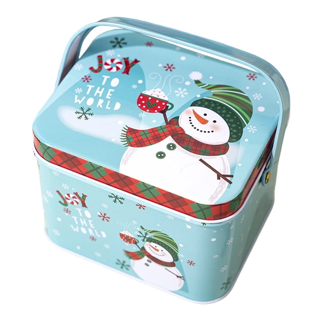 Metal Cookie Metal Reusable | Empty Candy Storage Tinplate | Kids Family Cake Snack Chocolate Jewelry Party Holiday Birthday Year Reusable Snack Container Container Set Small Storage Containers