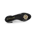 thumbnail image 4 of BLISSFUL STEP Chaussures pour Femmes Talons Compensés Transparents à Strass Bout Ouvert Slingback Chaussures Transparentes Noir 7, 4 of 7
