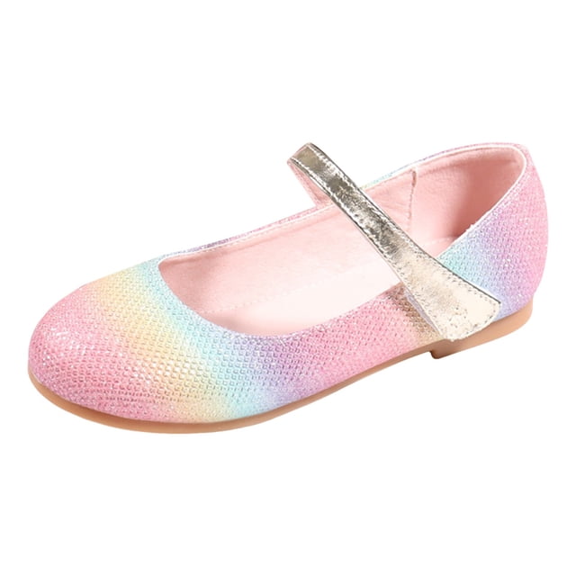 FhsagQ Slippers Kids Shoes Slippers Size 10 Children Flat Shoes Soft Soled Sandals Fashionable Colorful Princess Performance Shoes Kids Slippers Size 10 Kids Slippers Size 10 37