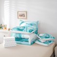 thumbnail image 4 of YST Blue Marble 7-Piece Comforter Set, Abstract Aesthetic Bedding, Queen, 4 of 4