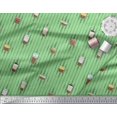 thumbnail image 2 of Soimoi Rayon Fabric Stripe & Drinks Summer Designs Decor Fabric Printed Yard 42 Inch Wide, 2 of 3