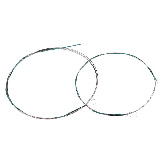 Esquirla Set de 2 Cordes Basses de Remplacement Nickelé Tête de Balle pour Basse, Remplacement