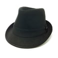 thumbnail image 3 of Van Heusen Herringbone - Twill Trilby - Black Fedora - Medium, 3 of 6