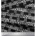 thumbnail image 3 of Soimoi Black Cotton Duck Fabric Stripe & Wild Animal Skin Print Fabric by The Yard 56 Inch Wide, 3 of 3