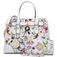 thumbnail image 2 of Dasein Women Handbags Top Handle Satchel Purse Shoulder Bag Hobo Bag Work Bag Set 2pcs (White Floral), 2 of 4