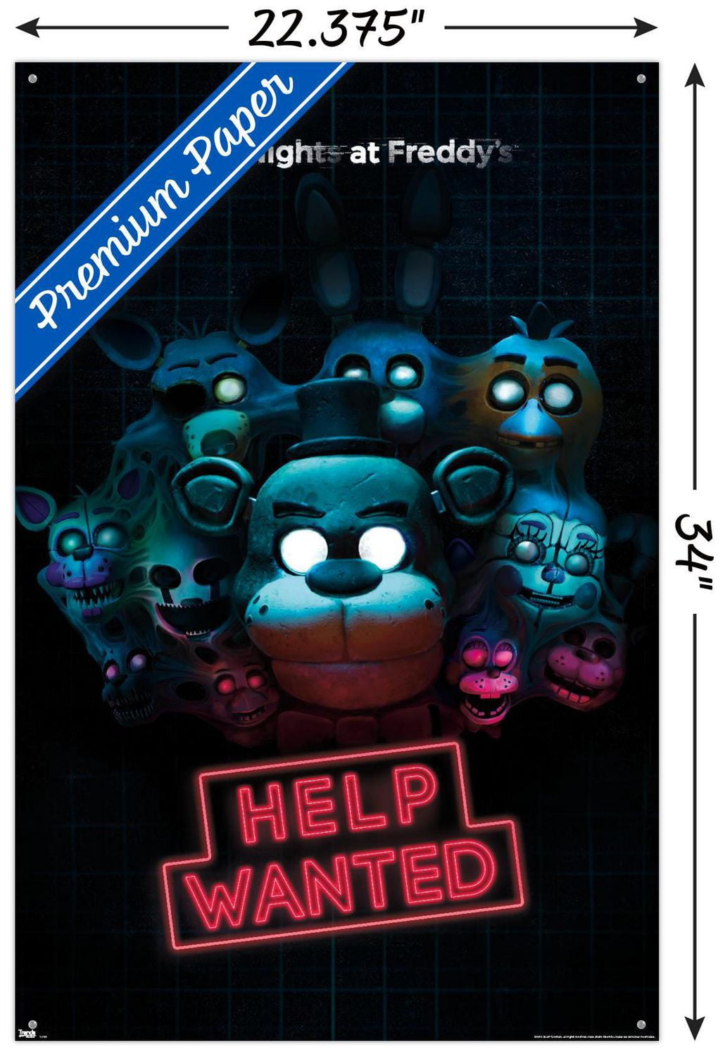 Five Nights at Freddy's - Help Wanted Wall Poster, 22.375" x 34"