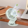 thumbnail image 4 of Limited Time Deal Iumwxz Small Fan Clipable Desktop Small Fan Clip On Fan Room Fan USB Rechargeable Desktop Clip Type Mini Fan Desk Fan Desk Accessories Apartment Essentials, 4 of 6