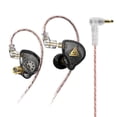 thumbnail image 1 of QualitChoice AK6 PLUS Écouteurs Filaires Oreillette à Réduction de Bruit Casque avec Embouts Noirs Sans Micro 1 Ensemble, 1 of 6