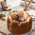 thumbnail image 1 of LSLJS Chien Rond Cat Hiver Chaud Sac de Couchage Long Peluche Doux Lit pour Animal Lit Apaisant, 1 of 5