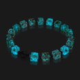 thumbnail image 2 of Bracelet en Galets de Verre Albâtre / Argent / Luciole, 2 of 7