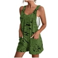 thumbnail image 1 of Penkiiy Combinaison Décontractée Sans Manches pour Femme, Polyester, Vert, m, 1 of 6