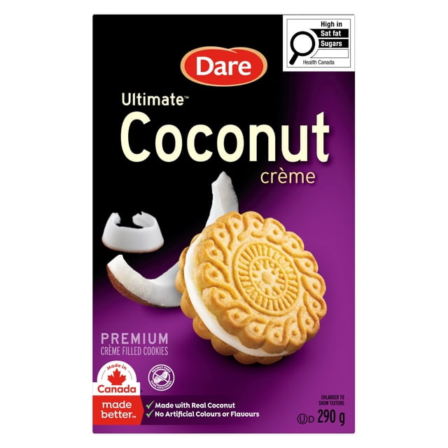 Dare Ultimate Coconut Crème Cookies, 290g