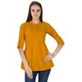 thumbnail image 1 of Robe Haut Boho Unie Tenue Décontractée Tunique Vêtements pour Femmes Coton Robe d'Été, 1 of 4