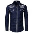 thumbnail image 1 of Pompotops Pull Décontracté Brodé à Manches Longues pour Hommes Automne Hiver en Solde, 1 of 6