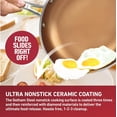 thumbnail image 4 of Gotham Steel Diamond Red 3 Piece Aluminum Ceramic Nonstick 8 10 12 Inch Fry Pan Set Dishwasher Safe, 4 of 6