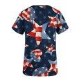 thumbnail image 5 of LSLJS T-Shirt Ample Décontracté pour Femme, Uni, Col Rond, Manches Courtes, Poches, Chandail à Enfiler, Hauts; Sarraus pour Femmes Grande Taille, 5 of 5