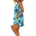 thumbnail image 4 of Ovzne Robes pour Femmes Robe Femme Col Rond Sans Manches Dégradé Teinture sur Nœuds Robe de Plage Robe d'Été Liquidation, 4 of 6
