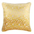 thumbnail image 1 of Pillow Case Custom, Decorative Pillow Covers 12x12 inch (30x30 cm) Yellow, Velvet Throw Pillow Covers, Handmade Pillow Covers, Modern Style, Abstract - Yellow Scroll All The Way, 1 of 4