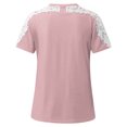 thumbnail image 5 of adviicd Chemises pour Femmes T-Shirt Tendance pour Femmes Manches Courtes Graphique Tee Tops Rose,m, 5 of 5