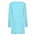 thumbnail image 5 of AherBiu Womens Cardigan Tops Long Sleeve Open Front Mid-Long Outwear with Pockets Spring Clothes, 5 of 5