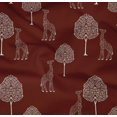 thumbnail image 4 of oneOone Organic Cotton Poplin Twill Fabric Tree & Giraffe Block Decor Fabric Printed BTY 42 Inch Wide, 4 of 4