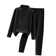 thumbnail image 1 of FAIWAD Ensemble de sous-Vêtements Thermiques pour Femme, Col Roulé, Haut à Manches Longues avec Pantalon Long, Extensible, Ensemble de sous-Vêtements Confortable, 1 of 3