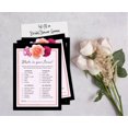 thumbnail image 4 of Inkdotpot 50-PackFloralWhats In Your Purse Bridal ShowerGameWedding Shower Bachelorette Party Bulk ActivityGameCards, 4 of 7