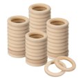thumbnail image 1 of Unique Bargains 50Pack 40mm(1.6') Natural Wood Rings, 7mm Smooth Unfinished Wooden Circles, 1 of 7